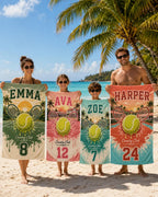 Personalized Tennis Beach Towel – product photo 5