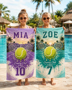 Personalized Tennis Beach Towel – product photo 7