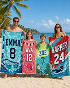 Personalized Beach Towel, Custom Name Pool Towel – product photo 9