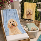 Personalized Dog Beach Towel – Custom Name Pool Towel – product photo 7