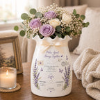 Personalized Long Distance Ceramic Flower Vase – product photo 8