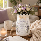 Personalized Long Distance Ceramic Flower Vase – product photo 5