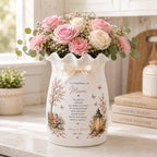 Personalized Mom Memorial Ceramic Pitcher Vase – main product view