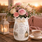 Personalized Mom Memorial Ceramic Pitcher Vase – product photo 9