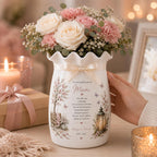 Personalized Mom Memorial Ceramic Pitcher Vase – product photo 8