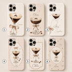 Custom Espresso Martini Phone Case, Personalized Cocktail iPhone Case, Coquette Coffee Drink Gift