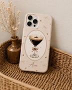Custom Espresso Martini Phone Case, Personalized Cocktail iPhone Case, Coquette Coffee Drink Gift