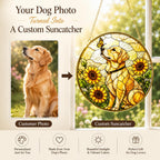 Custom Dog Photo Stained Glass Suncatcher – product photo 9
