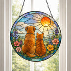 Custom Dog Cat Suncatcher, Stained Glass Pet Ornament – product photo 3