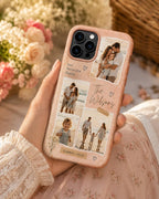 Personalized Family Photo Phone Case, Custom Photo Collage Case, Summer Memories Gift For Mom