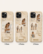 Personalized Family Photo Phone Case, Custom Photo Collage Case, Summer Memories Gift For Mom