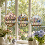 Personalized Grandma’s Garden Stained Glass Suncatcher – product photo 7