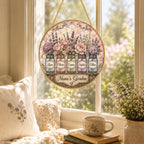 Personalized Grandma’s Garden Stained Glass Suncatcher – product photo 10