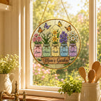 Personalized Mom’s Garden Stained Glass Suncatcher – product photo 10
