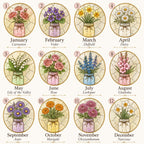 Personalized Mom’s Garden Stained Glass Suncatcher – product photo 2