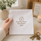 Personalized First Home Handkerchief, Custom Embroidered Housewarming Hanky, New Home Keepsake Gift