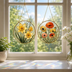 Birth Month Flower Stained Glass Suncatcher – product photo 4