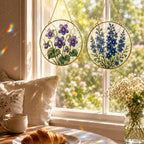 Birth Month Flower Stained Glass Suncatcher – product photo 6