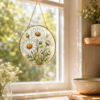 Birth Month Flower Stained Glass Suncatcher – product photo 9