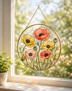 Birth Month Flower Stained Glass Suncatcher – product photo 10
