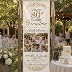 Grandma 80th Birthday Banner – main product view