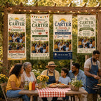 Family Cookout Banner, Personalized Photo Family Reunion Sign – product photo 5