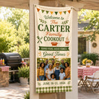 Family Cookout Banner, Personalized Photo Family Reunion Sign – product photo 10