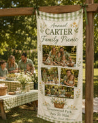 Family Picnic Banner, Personalized Photo Family Reunion Sign – product photo 5