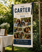 Family Reunion Banner, Personalized Photo Family Sign – product photo 5