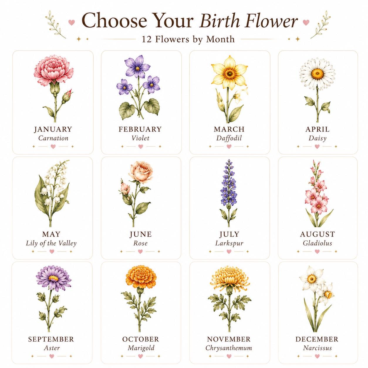 Personalized Birth Flower Phone Case for Grandma, Custom Grandkids Names Floral Gift