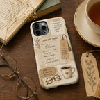 Library Card Phone Case, Personalized Book Lover Case, Custom Reader Gift For Her