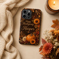 Custom Thanksgiving Phone Case, Personalized Harvest Feast iPhone Case, Turkey Autumn Dinner Gift
