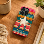 Custom Western Star Phone Case, Personalized Cowgirl iPhone Case, Cowboy Boots Southwest Name Case Gift