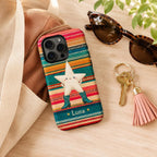 Custom Western Star Phone Case, Personalized Cowgirl iPhone Case, Cowboy Boots Southwest Name Case Gift