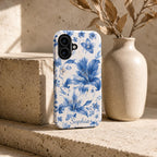 Custom Floral Phone Case, Personalized Lily iPhone Case, Watercolor Flower Name Case Gift For Her