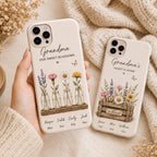 Personalized Grandma Photo Collage Phone Case, Grandkids Picture Gift