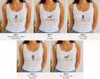 Custom Pet Mom Embroidered Tank Top, Personalized Pet Name Lace Cami, Cute Pet Mom Shirt Gift