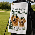 Custom Dog Dad Golf Towel, Personalized Pet Portrait Golf Bag Towel – product photo 7