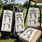 Grandpa’s Little Golf Crew Towel, Personalized Grandkids Golf Bag Towel – product photo 10