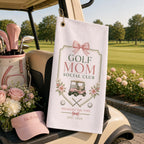 Golf Mom Social Club Towel, Personalized Pink Golf Towel, Custom Golf Gift For Mom – product photo 8