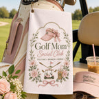 Golf Mom Social Club Towel, Personalized Pink Golf Towel, Custom Women Golfer Gift – product photo 8
