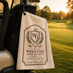 Weekend Golf Society Towel, Personalized Golf Club Towel – product photo 8
