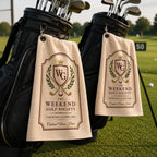 Weekend Golf Society Towel, Personalized Golf Club Towel – product photo 9