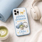 Personalized Pilates Phone Case, Custom Name Tough Case, Wellness Era Gift For Her