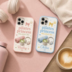 Personalized Pilates Phone Case, Custom Name Tough Case, Wellness Era Gift For Her