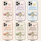 Personalized Pilates Phone Case, Custom Name Tough Case, Wellness Era Gift For Her