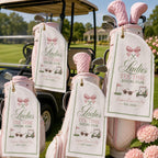 Ladies Tee Time Golf Towel, Personalized Social Club Golf Bag Towel – product photo 6
