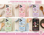 Personalized Baking Phone Case, Custom Name Tough Case, Baker Gift For Her