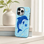 Whale Shark Phone Case, Blue Ocean iPhone Case, Cute Starry Sea Animal Case Gift