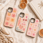 Summer Stamp Phone Case, Pink Beach iPhone Case, Coquette Coastal Travel Case Gift